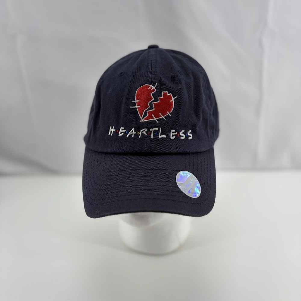Kbethos Classic Heartless Red Heart Broken Strapback Adjustable Navy Cap Hat